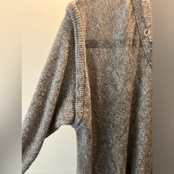 Cut25 Slighty Sheer Cotton Linen Blend Knit Sweater Unfinished Hem Size S - Picture 4 of 6